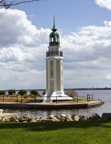 Lighthouse on lake