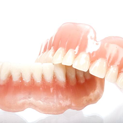 A set of full dentures prepared and ready for a patient in need