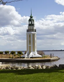 Lighthouse on a lake