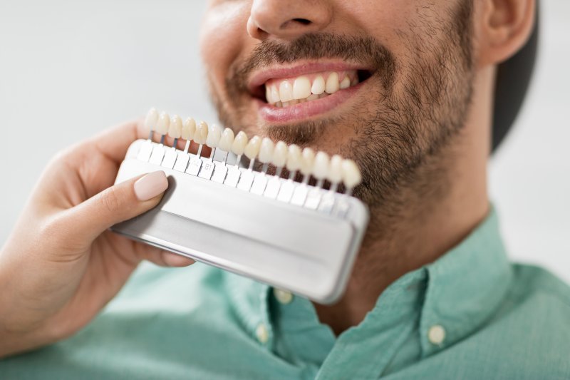 man getting veneers in Oshkosh