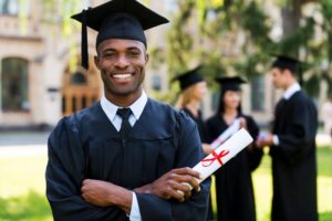 graduating senior smiling